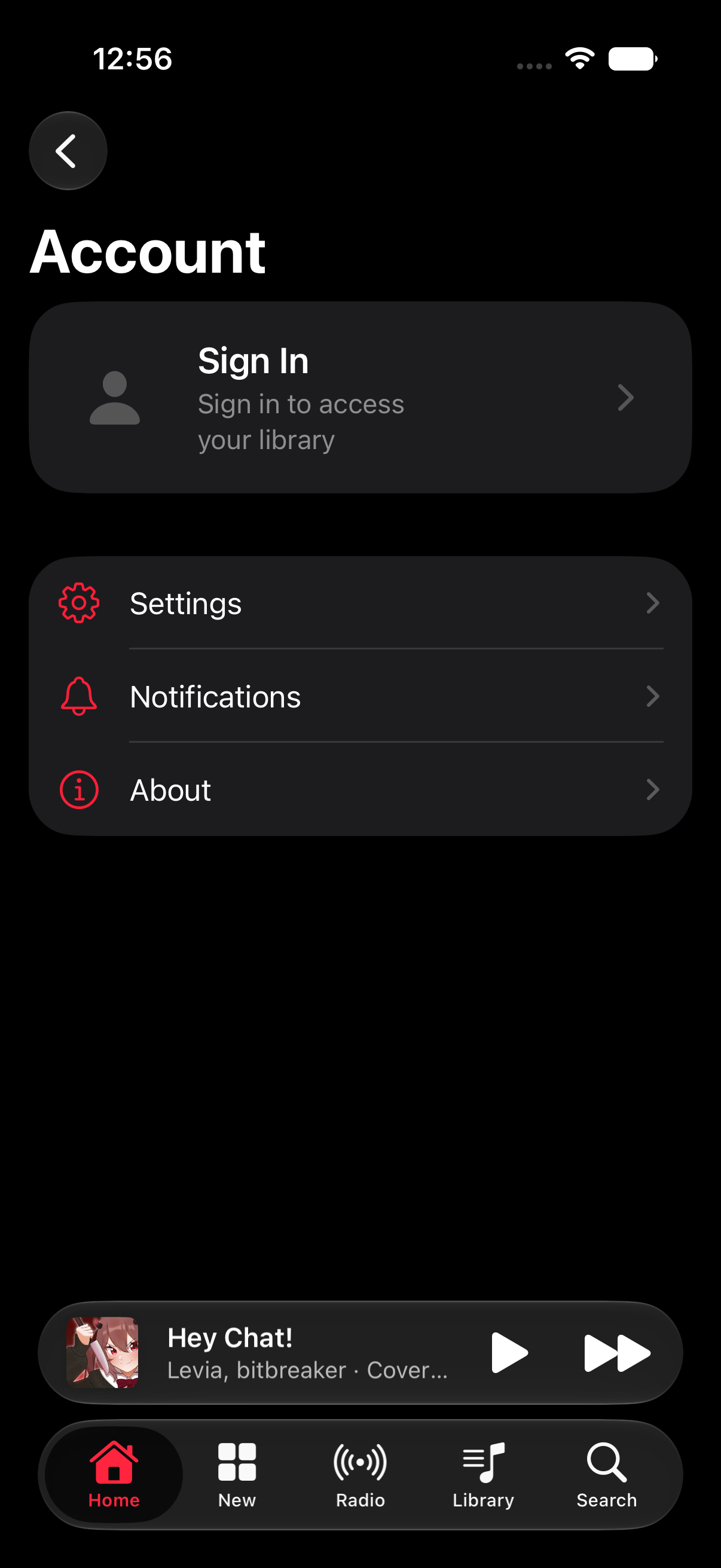 Account & Settings
