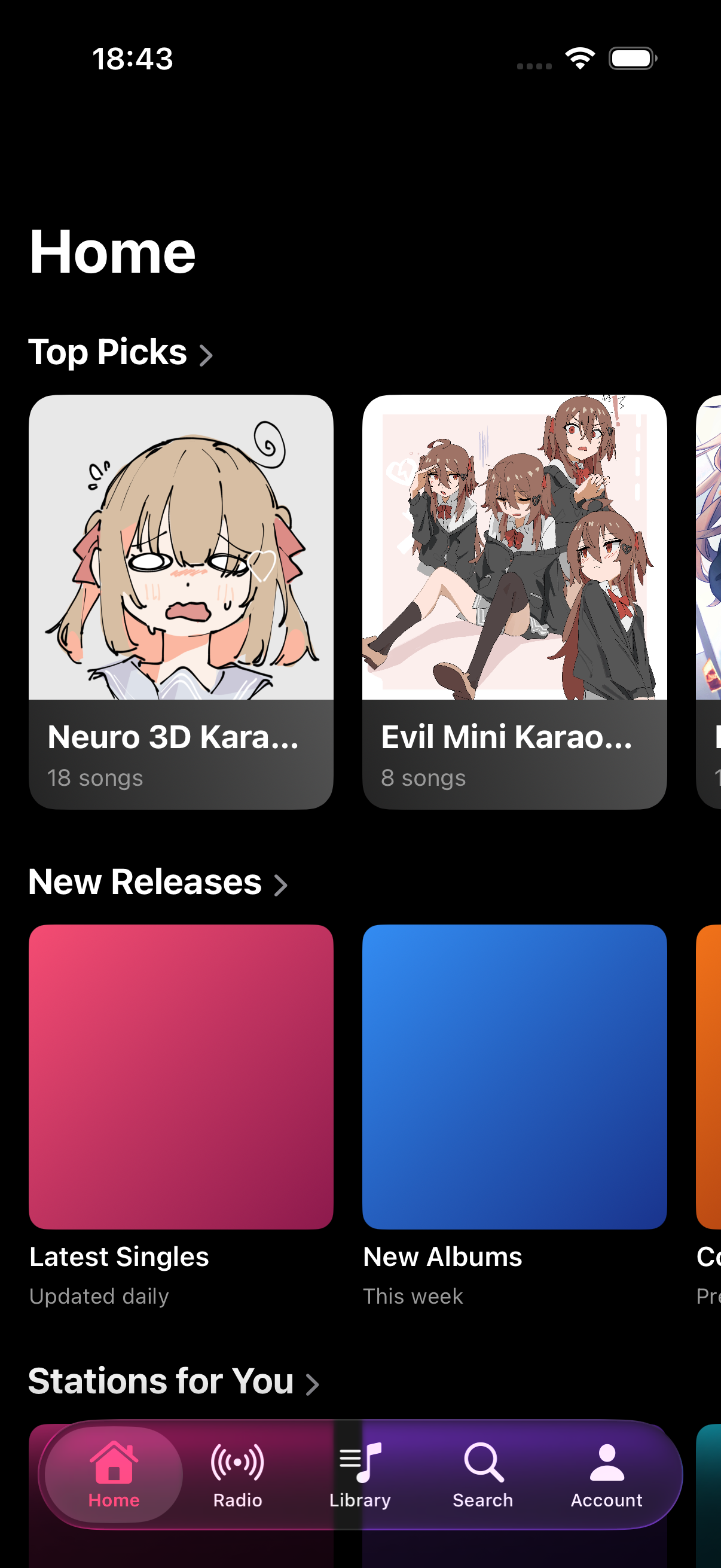 Home Screen
