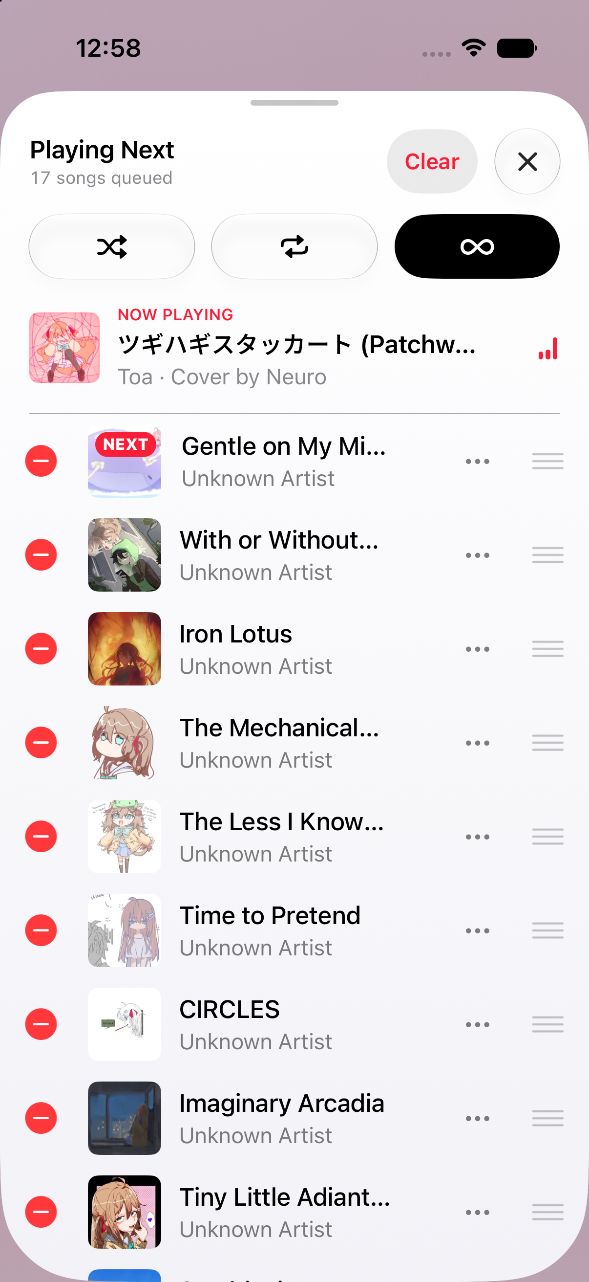 Up Next Queue